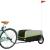 Remorcă pentru biciclete, negru și verde, 45 kg, fier GartenMobel Dekor