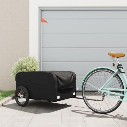 Remorcă pentru biciclete, negru, 45 kg, fier GartenMobel Dekor