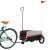 Remorcă pentru biciclete, negru și roșu, 30 kg, fier GartenMobel Dekor