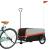 Remorcă pentru biciclete, negru și portocaliu, 45 kg, fier GartenMobel Dekor