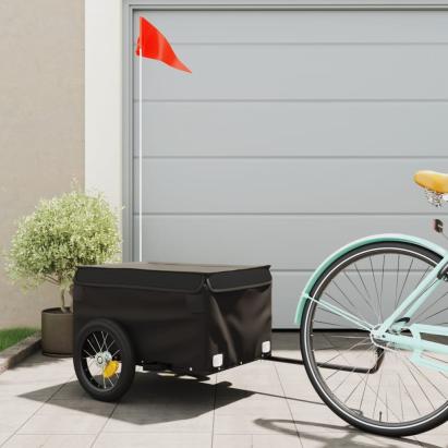 Remorcă pentru biciclete, negru, 30 kg, fier GartenMobel Dekor