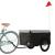 Remorcă pentru biciclete, negru și gri, 45 kg, fier GartenMobel Dekor