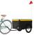 Remorcă pentru biciclete, negru și galben, 45 kg, fier GartenMobel Dekor