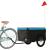 Remorcă pentru biciclete, negru și albastru, 45 kg, fier GartenMobel Dekor