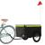 Remorcă pentru biciclete, negru și verde, 45 kg, fier GartenMobel Dekor