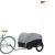 Remorcă pentru biciclete, negru și gri, 45 kg, fier GartenMobel Dekor