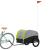 Remorcă pentru biciclete, negru și verde, 45 kg, fier GartenMobel Dekor