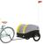 Remorcă pentru biciclete, negru și galben, 45 kg, fier GartenMobel Dekor