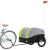 Remorcă pentru biciclete, negru și verde, 45 kg, fier GartenMobel Dekor