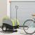 Remorcă pentru biciclete, negru și verde, 45 kg, fier GartenMobel Dekor