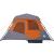 Cort de camping, 6 persoane, gri și portocaliu, 344x282x192 cm GartenMobel Dekor