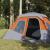 Cort de camping, 6 persoane, gri și portocaliu, 344x282x192 cm GartenMobel Dekor