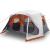 Cort de camping cu LED gri deschis și portocaliu 443x437x229 cm GartenMobel Dekor