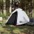 Cort camping, 2 persoane, alb, țesătură opacă, impermeabil GartenMobel Dekor