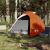 Cort de camping 2 pers., gri/oranj, impermeabil, setare rapidă GartenMobel Dekor