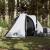 Cort camping, 2 persoane, alb, țesătură opacă, impermeabil GartenMobel Dekor
