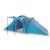 Cort de camping 6 persoane albastru, 576x238x193 cm, tafta 185T GartenMobel Dekor