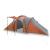 Cort camping 6 persoane gri/portocaliu 576x238x193cm tafta 185T GartenMobel Dekor
