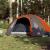 Cort de camping 4 pers., gri/oranj, impermeabil, setare rapidă GartenMobel Dekor