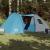 Cort de camping 6 persoane albastru, 466x342x200 cm, tafta 185T GartenMobel Dekor