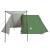 Cort de camping 3 persoane, verde, 465x220x170 cm, tafta 185T GartenMobel Dekor