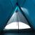 Cort de camping 3 persoane albastru, 465x220x170 cm, tafta 185T GartenMobel Dekor