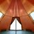 Cort de camping 4 pers., gri/oranj, impermeabil, setare rapidă GartenMobel Dekor