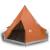 Cort de camping 4 pers., gri/oranj, impermeabil, setare rapidă GartenMobel Dekor