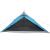 Cort de camping 1 persoane albastru, 255x153x130 cm, tafta 185T GartenMobel Dekor