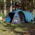 Cort camping 3 pers., albastru, impermeabil, configurare rapidă GartenMobel Dekor