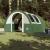 Cort camping, 4 persoane, verde, țesătură opacă, impermeabil GartenMobel Dekor