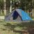 Cort camping, 3 persoane, albastru, țesătură opacă, impermeabil GartenMobel Dekor
