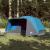 Cort de camping 6 persoane albastru, 412x370x190 cm, tafta 190T GartenMobel Dekor