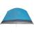 Cort de camping 6 persoane albastru, 412x370x190 cm, tafta 190T GartenMobel Dekor