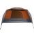 Cort camping 6 persoane gri/portocaliu 412x370x190cm tafta 190T GartenMobel Dekor