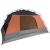 Cort camping 6 persoane gri/portocaliu 412x370x190cm tafta 190T GartenMobel Dekor