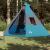 Cort camping, 7 persoane, albastru, țesătură opacă, impermeabil GartenMobel Dekor