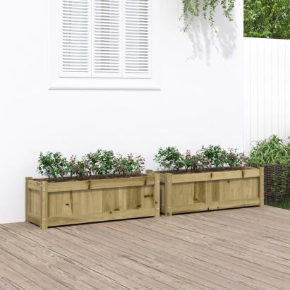Jardiniere de gradina , 2 buc., lemn de pin impregnat GartenMobel Dekor