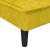 Canapea extensibilă în formă de L galben 255x140x70 cm catifea GartenMobel Dekor