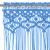 Perdea macrame, albastru, 140 x 240 cm, bumbac GartenMobel Dekor
