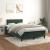 Pat box spring cu saltea, verde închis, 120x190 cm, catifea GartenMobel Dekor