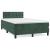 Pat box spring cu saltea, verde închis, 120x190 cm, catifea GartenMobel Dekor