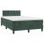 Pat box spring cu saltea, verde închis, 120x190 cm, catifea GartenMobel Dekor