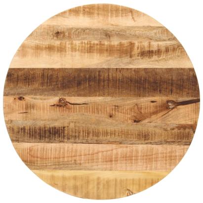 Blat de masă rotund, Ø 80x2,5 cm, lemn masiv de mango brut GartenMobel Dekor