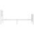 Cadru de pat metalic cu tăblie de cap/picioare, alb, 75x190 cm GartenMobel Dekor