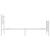 Cadru de pat metalic cu tăblie de cap/picioare, alb, 80x200 cm GartenMobel Dekor