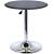 Masa pentru bucatarie/living/bar, rotunda, rotativa, inaltime reglabila, PVC, lemn, metal, negru, 63x67-93 cm GartenVIP DiyLine
