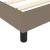 Cadru de pat, gri taupe, 100 x 200 cm, material textil GartenMobel Dekor