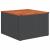 Set mobilier de grădină cu perne, 9 piese, negru, poliratan GartenMobel Dekor