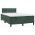 Pat box spring cu saltea, verde închis, 120x200 cm, catifea GartenMobel Dekor